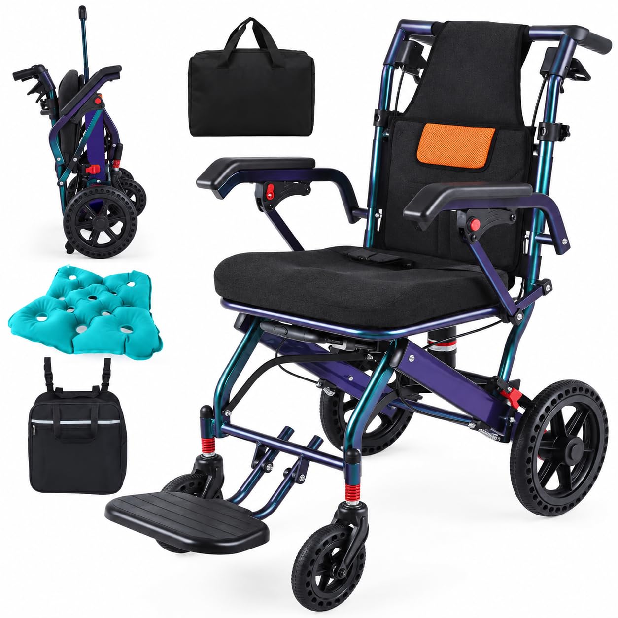 Lightweight Portable Wheelchair - Travel & Transport -10