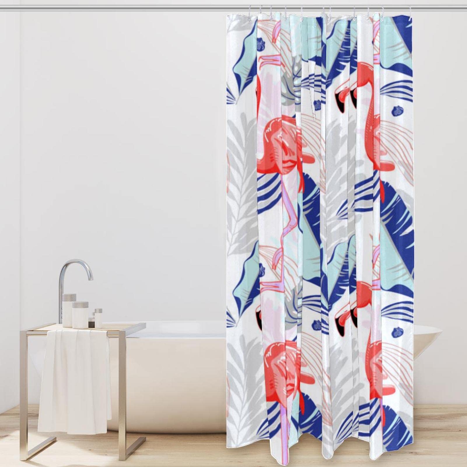 Cleafe - Tenda Per Doccia Bagno Motivo Marocchino Quadrifoglio 180x200 Cm 12 Ganci 87597 86521671