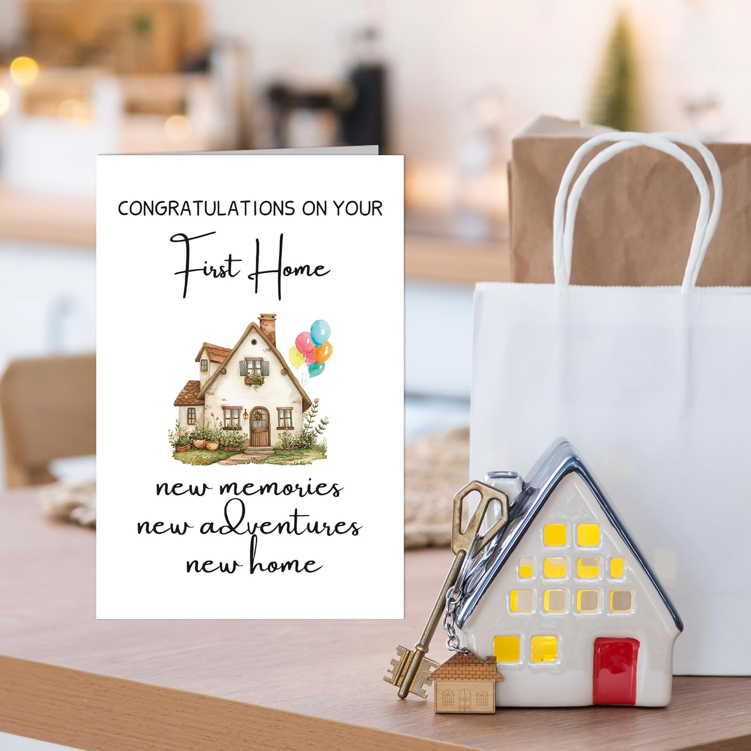 Housewarming Card, First Home Card for Homeowners, New House Gifts for Woman Men, Congratulations on Your New Home - Image 4
