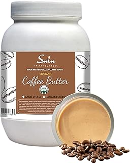 3 LBS Coffee Bean Butter- USDA Certified Organic Cold Pressed Unrefined from Brazilian Coffee Beans