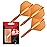 TARGET Darts K Flex Integrated Dart Flights and Shafts, No.2 Orange (Intermediate) | Pack of 3 K-Flex - No2, Kflex All in One Moulded Dart Flight & Stem | Professional Dart Accessories