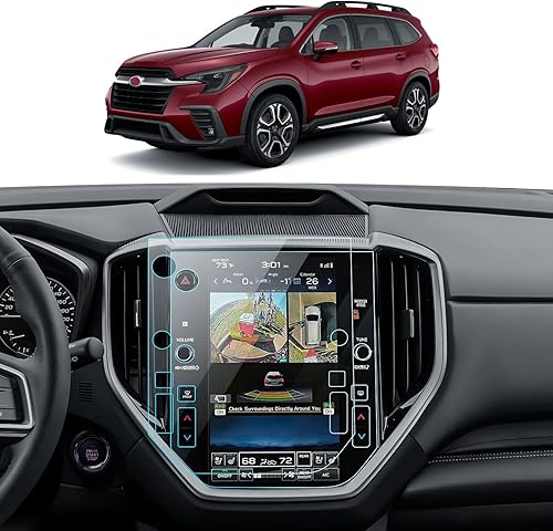 LANTU Paquete de 2 protectores de pantalla de ascenso para Subaru Ascent 2023 2024 de 11.6 pulgadas, vidrio templado, control central, pantalla