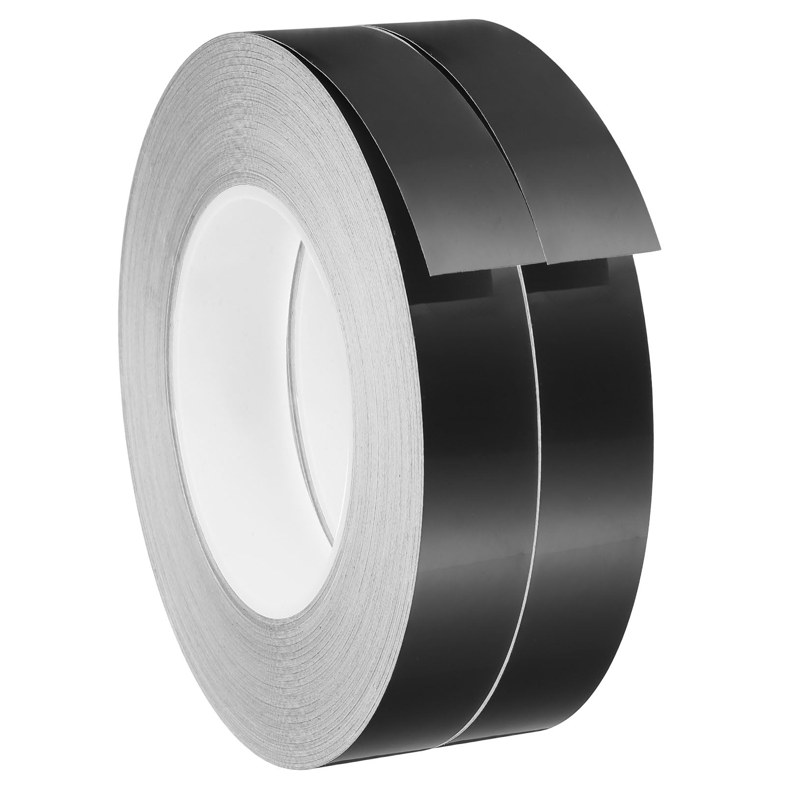 DEFANEX 2pcs Metalized Polyester Film Tape 20mm x 50m Gap Decor Tape Black