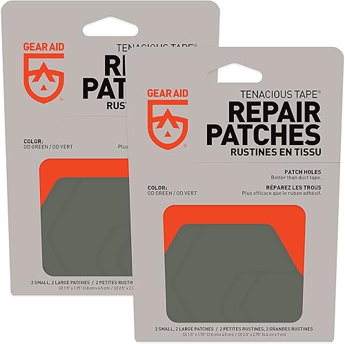 Vista 61 de GEAR AID Tenacious - Parches de reparación de cinta para chaquetas, tiendas de campaña, equipo al aire libre y telas técnicas, rondas de 3 pulgadas