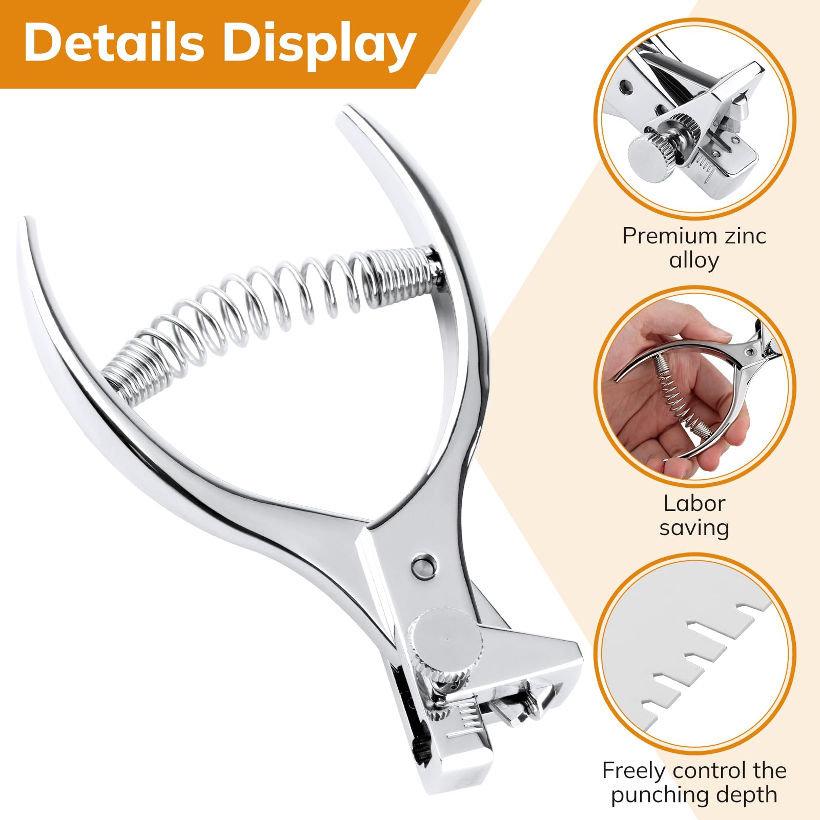 Pattern Notcher Tool for Fabric Sewing Pattern Pliers for Cloth Professional Hole Puncher Notch Punching Pliers for Card Tag Designer Photo