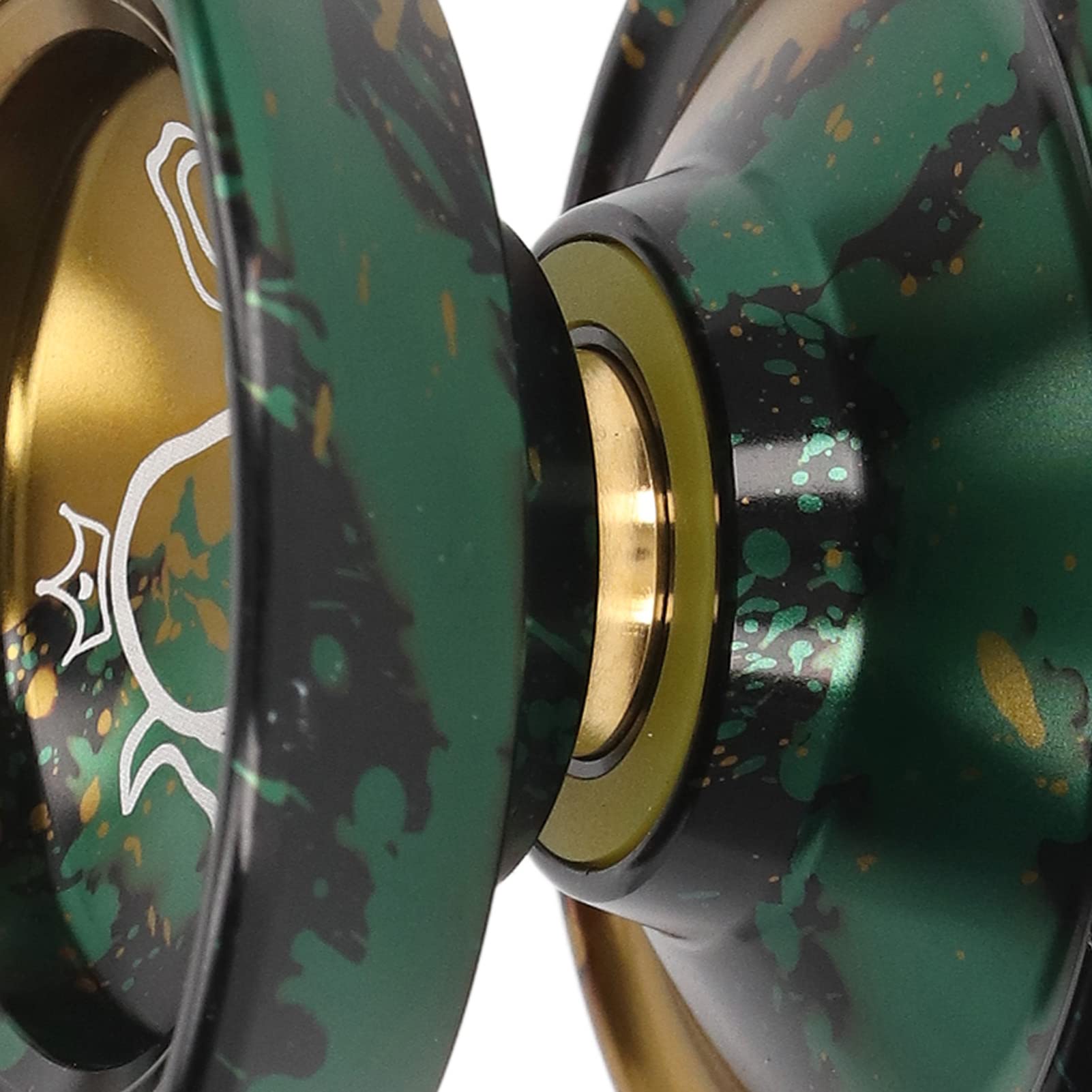 Marhynchus Premium Insensible en Métal Yoyo en Aluminium Alliage Yoyo Yoyo avec Une Puissante stabilité de Rotation pour Les Enfants Adultes Débutants Joueurs Avancés (Or Noir)