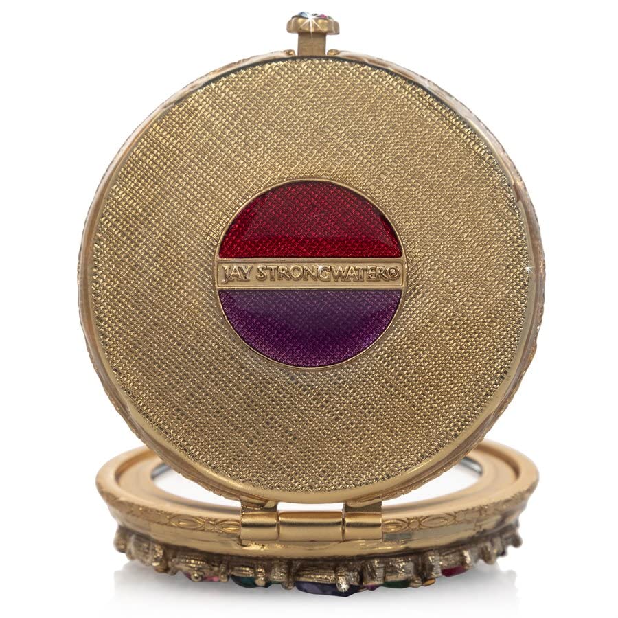 Jay Strongwater Helena Round Jeweled Compact - SCB8085-250 image 3