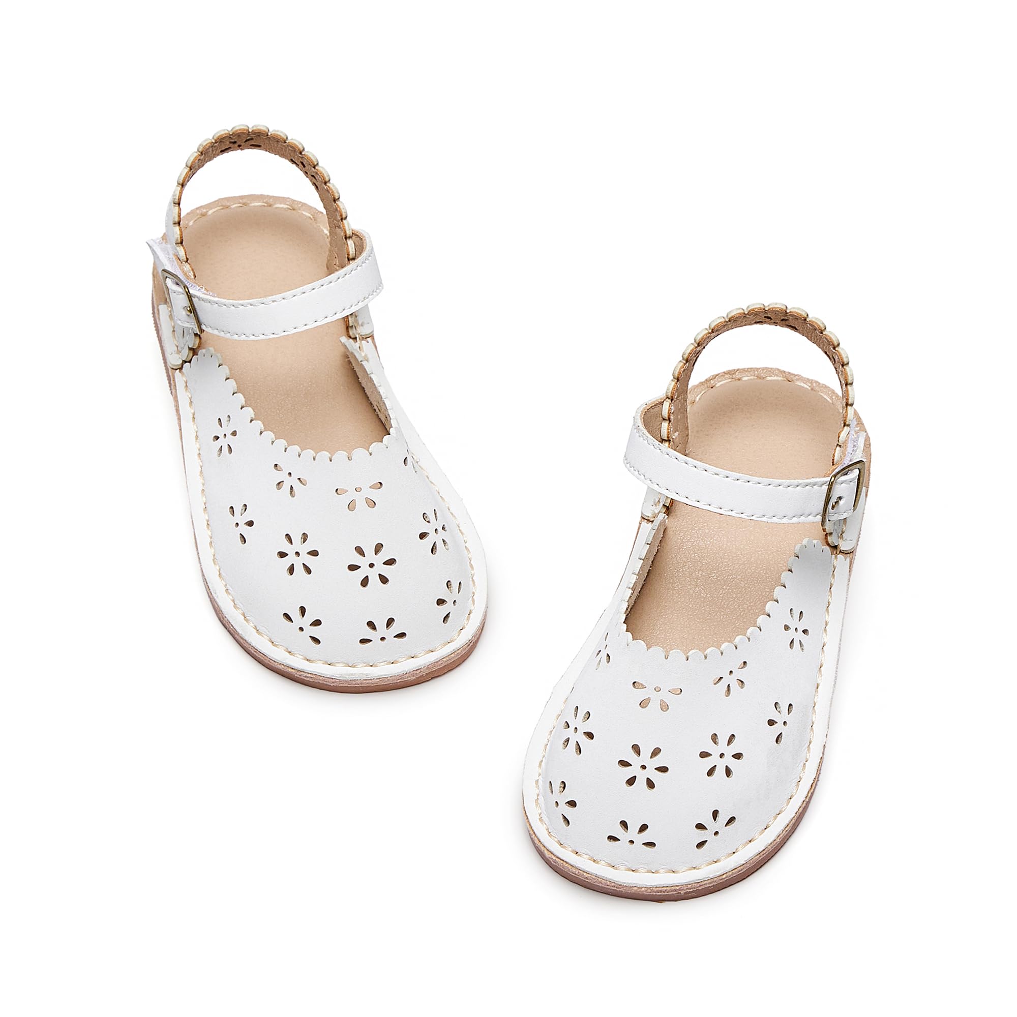 Otter MOMO Toddler Little Flower Girl Sandals Princess Dress Shoes Wedding