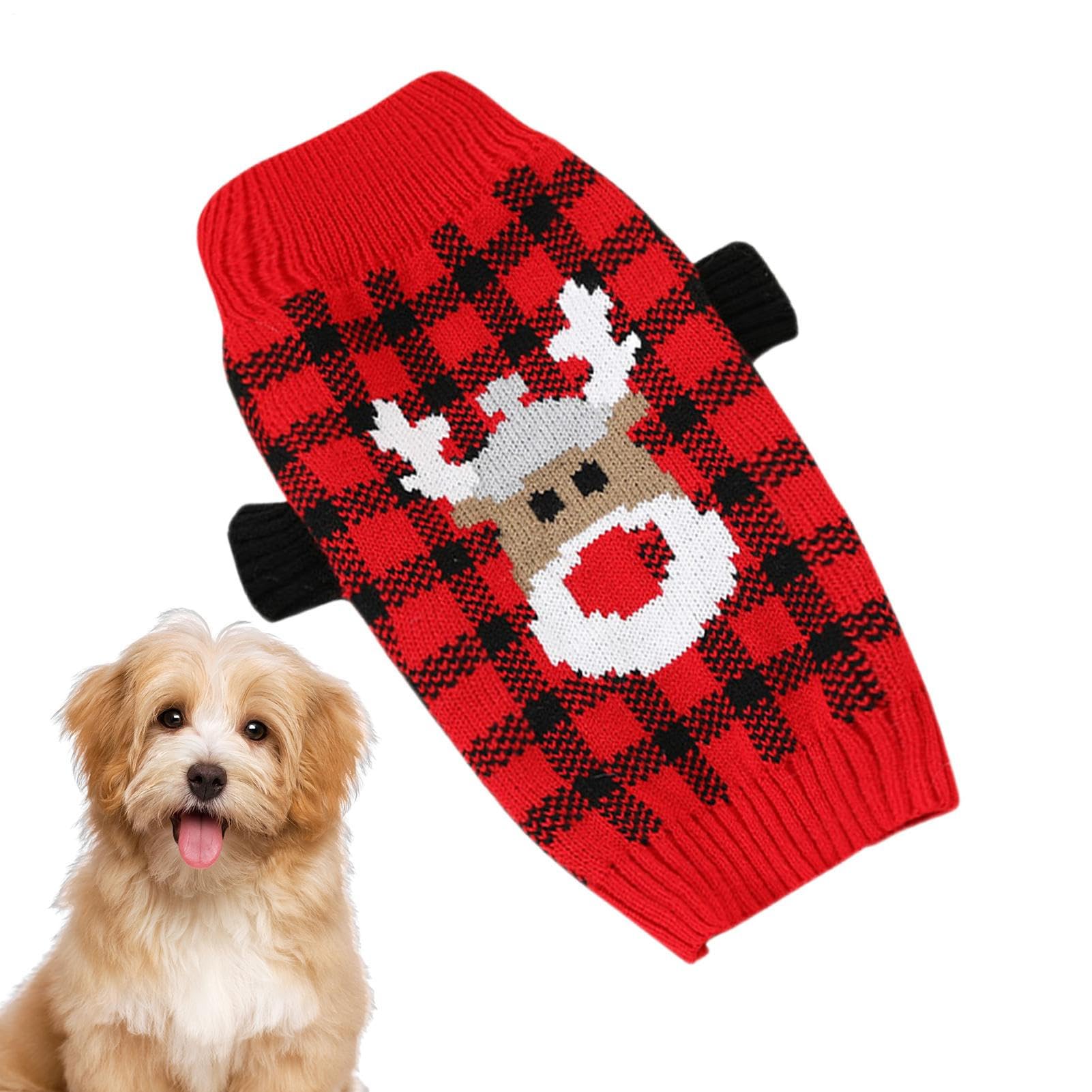 Vêtements de Noël pour chiens et chiots pour les photos de famille au coin du feu
