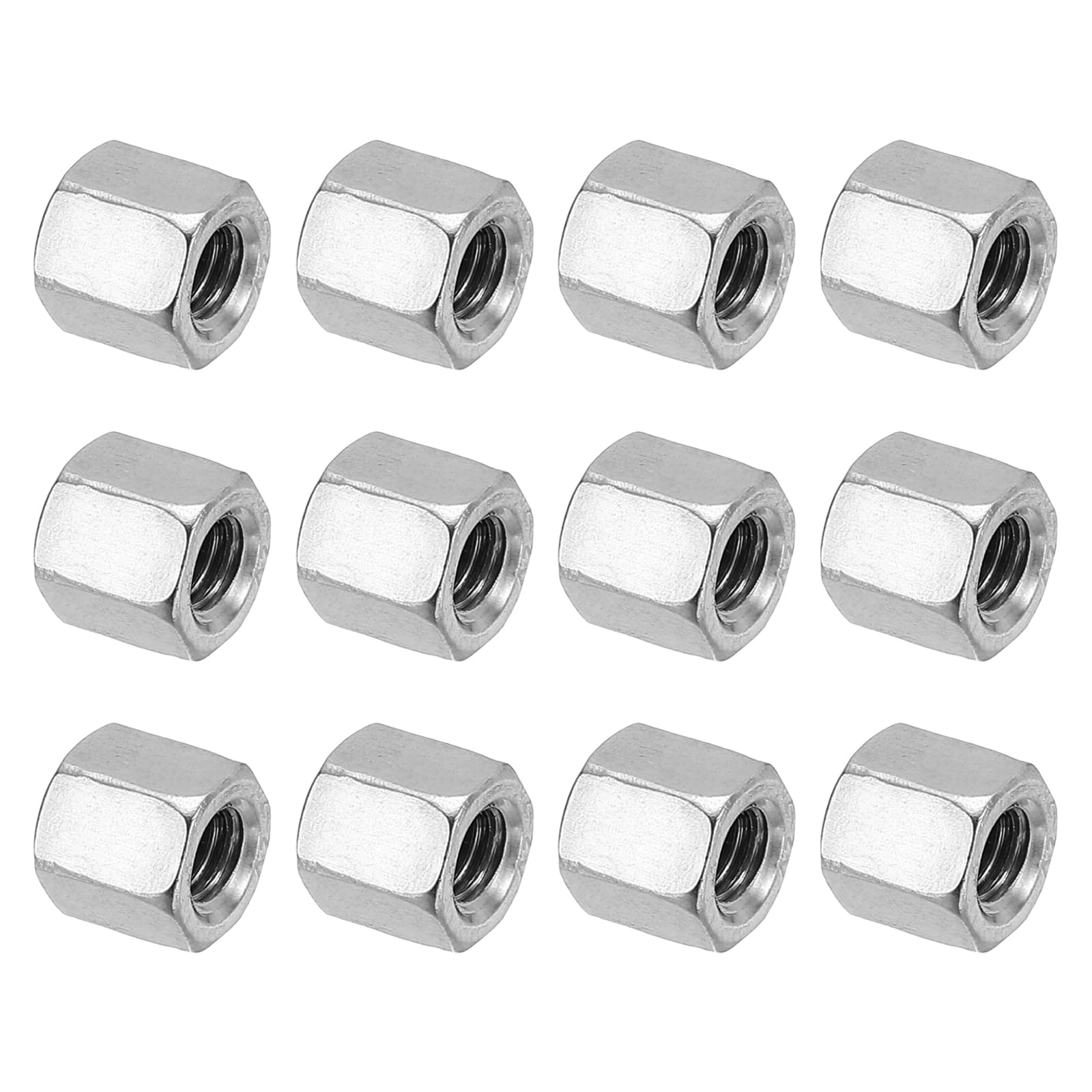 PATIKIL M6 x 1-Pitch 304 Stainless Steel Hex Coupling Nuts