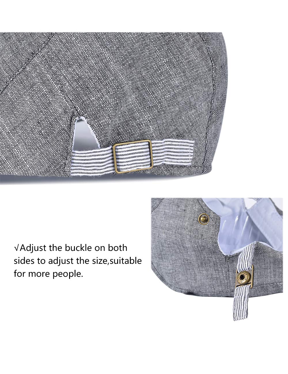 Klasyczny Płaskie Czapki Męska Czapka Beret - Płaska Czapka z Daszkiem Regulowana Czapka Beretowa Czapka Gatsby Flat Cap