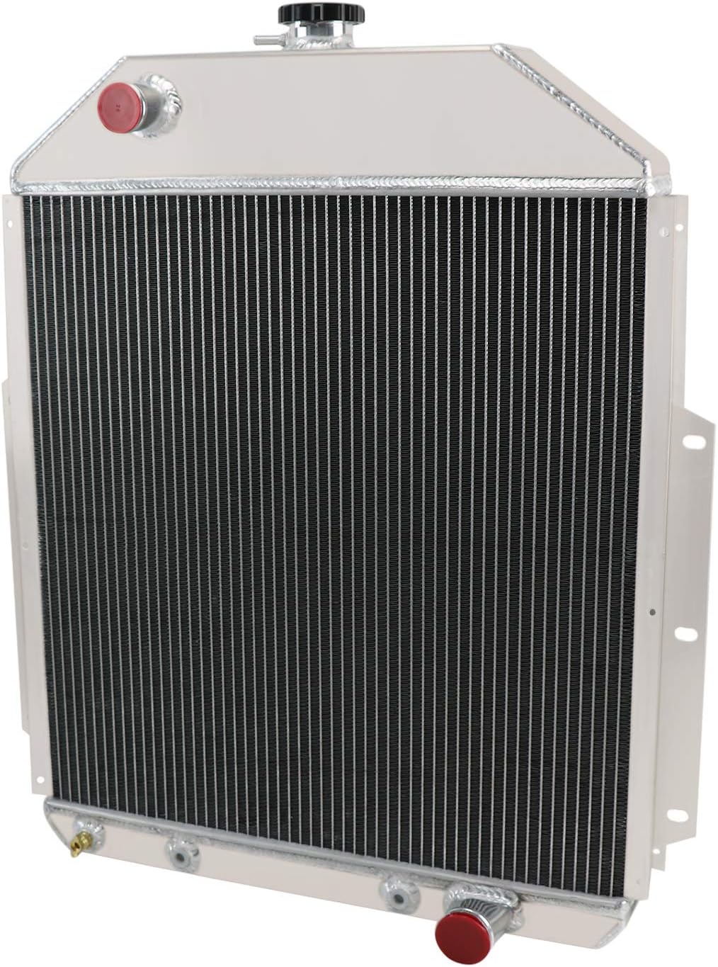ALLOYWORKS 4 Row All Aluminum Radiator For 1942-1952 Ford F Series F1 F2 F3 Pickup Truck