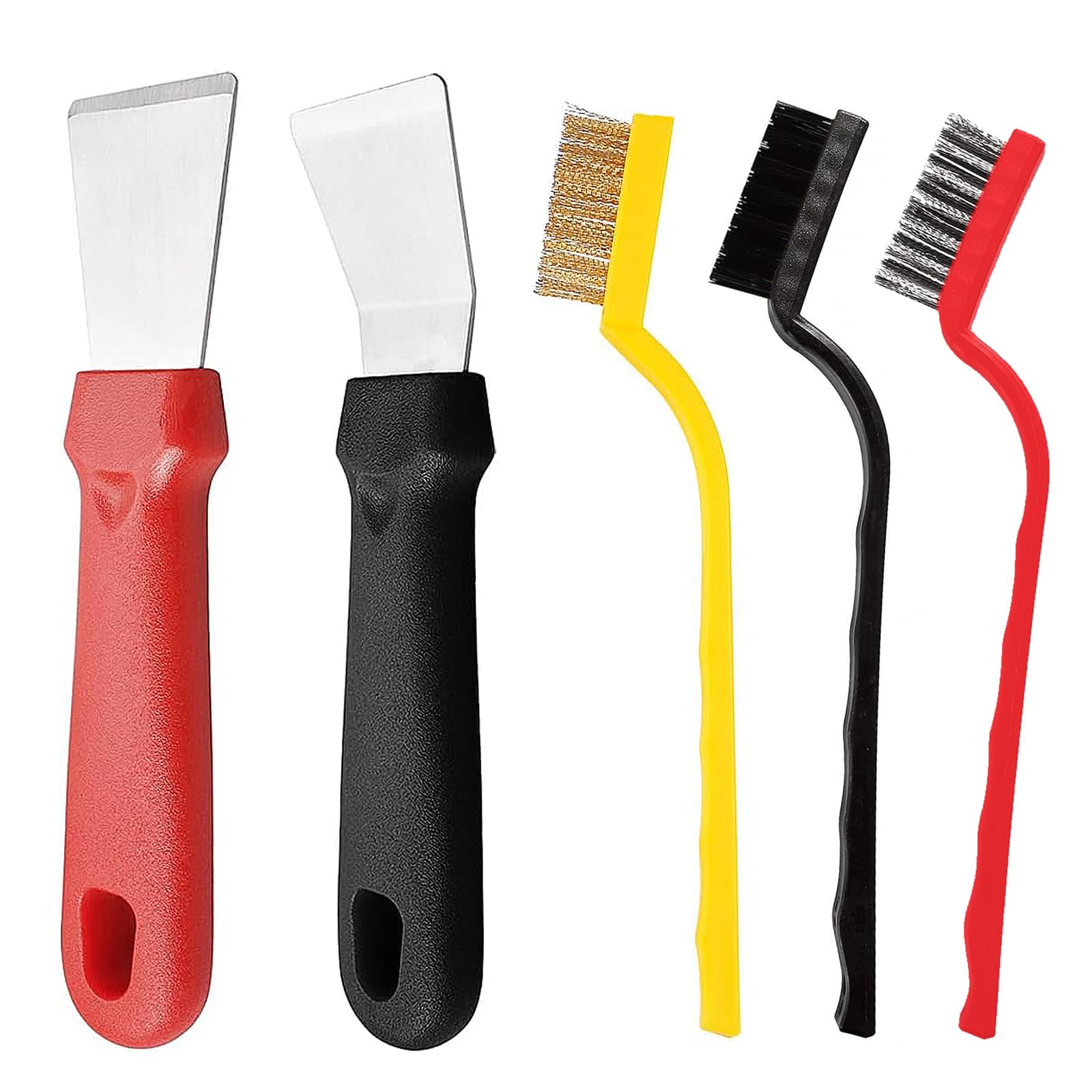 5 PCS Oven Scraper Tool Non Scratch, Scraper for Cleaning, Cleaning Scraper Tool Non Scratch, for Cleaning Freezer, Stoves, Induction Hob