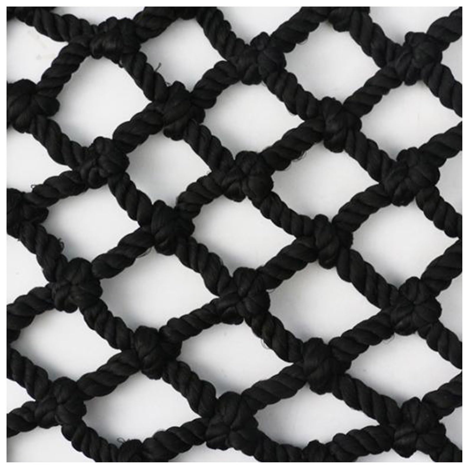 Xyueru One Color Rope Netting Outdoor Indoor Black Construction Safety Net Mesh Cargo Net For Playground Partition Net Rock Climbing Protection Rope Net(2X3m)