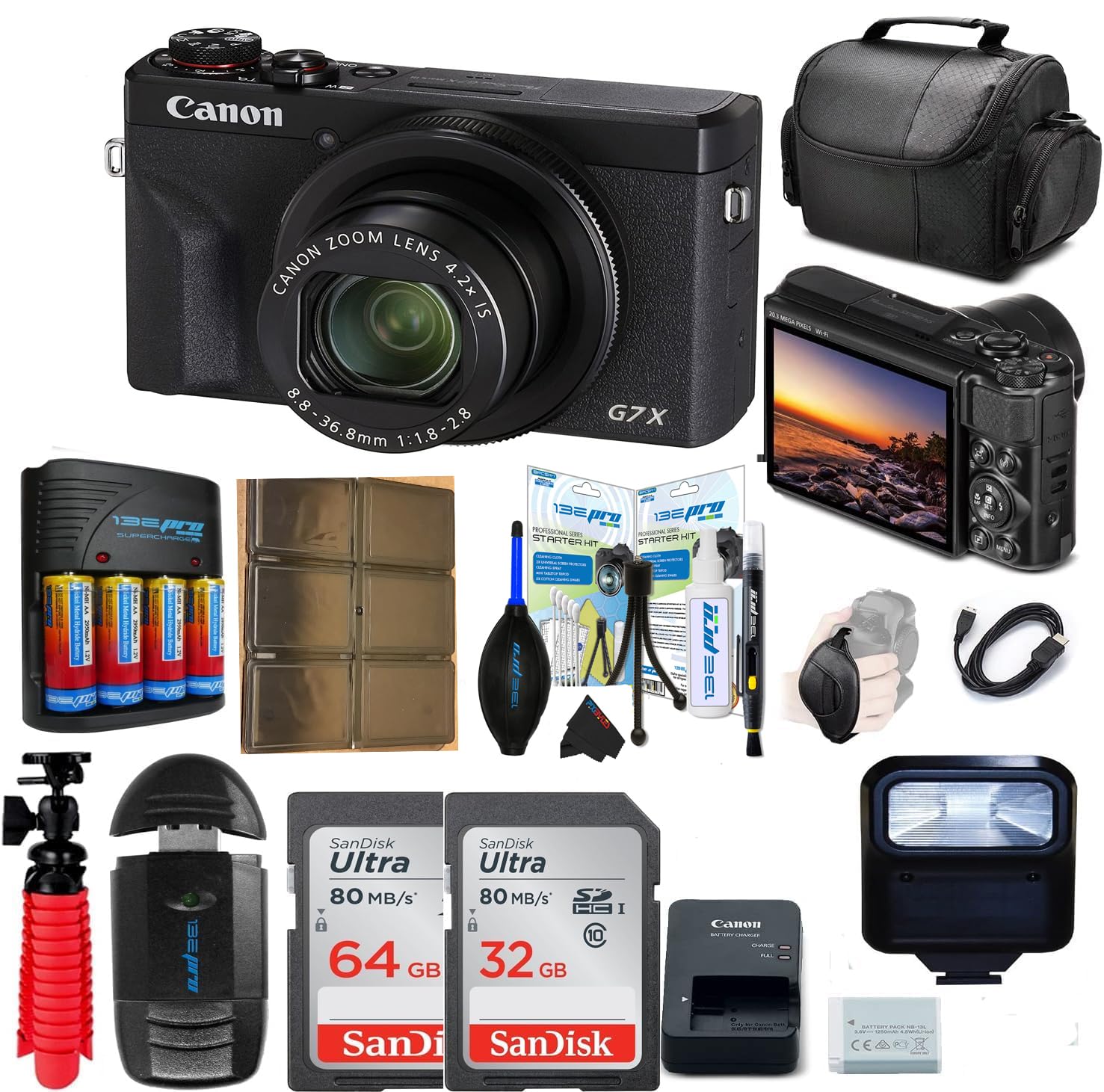 Canon PowerShot G7 X Mark II 本体と付属品 Amazon.com : Canon PowerShot G7 X Mark II Digital Camera w