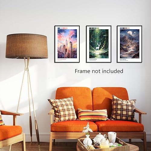 Miniatura 7 de Xmyegeyeee Póster de Sarah J Maas de 3 piezas, arte de pared de Sarah Maas Acotar, Crescent City, Throne of Glass Series, lienzo de arte para pared,