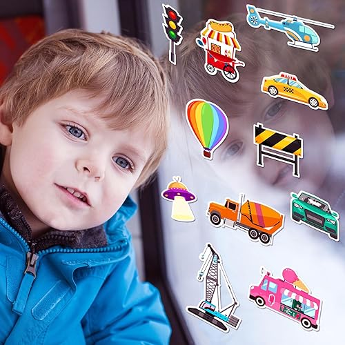 Miniatura 2 de Calcomanías de ventana para niños, calcomanías de gel para ventanas, calcomanías de gel gruesas para niños pequeños y adultos, para aulas, hogar,