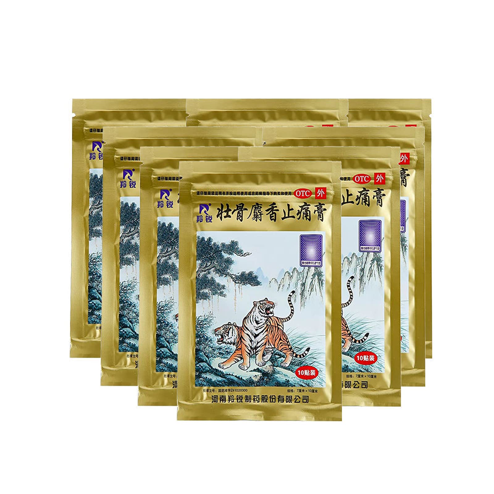 10 Pack She Xiang Zhuang Gu Gao,Pain Relieving Patches,Herbal Plaster,100 Patches in Total (10 Bags)