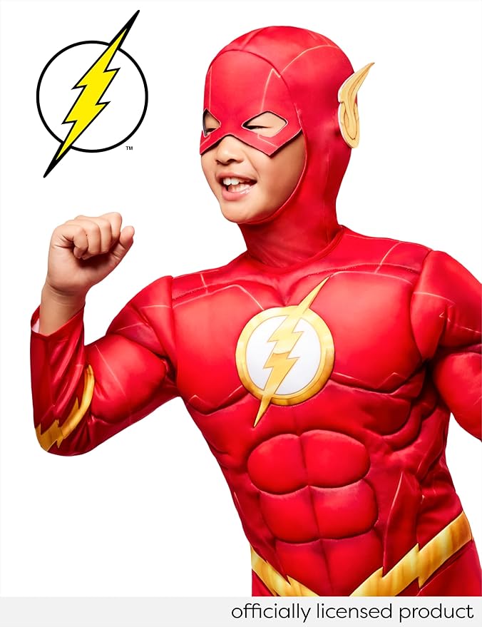 Disfraz de The Flash de DC Comics para niños, talla Large miniatura 8