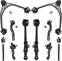 Vista 80 de Detroit Axle - Kit de suspensión delantera de 10 piezas para Chrysler 200 2007-2010 Sebring 2008-2014 Dodge Avenger 2008-2014, 2 brazos de control