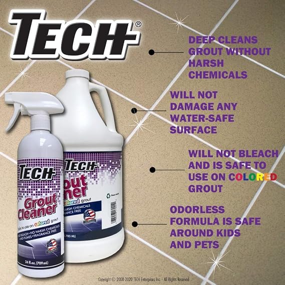 TECH 17001 Grout Cleaner, 128 oz