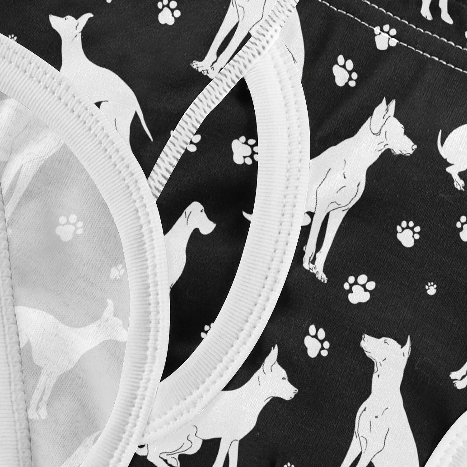 visesunny Boys Training Underwear Doberman Paw Breathe Cotton Potty Briefs Size 2T-8Y for Toddler