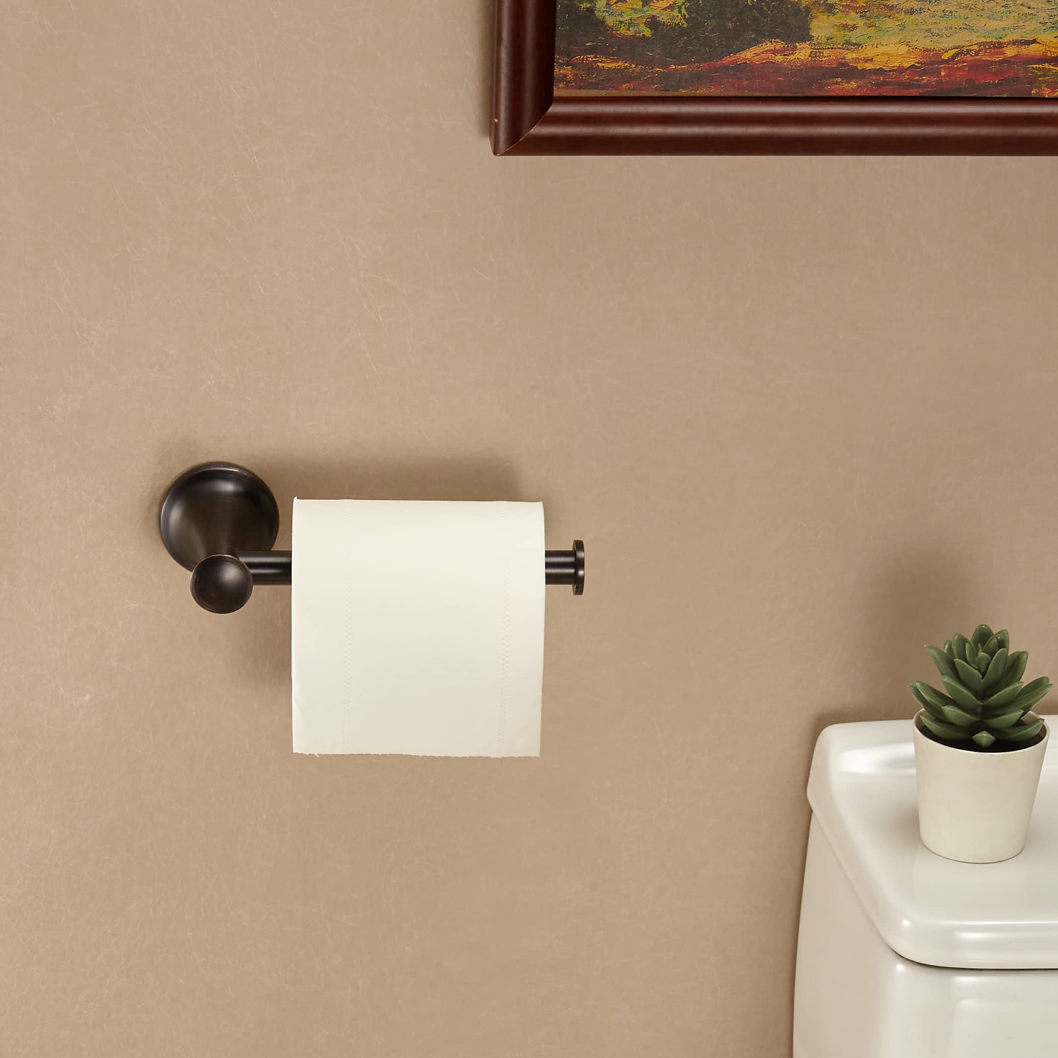 WINCASE Bronze Toilet Paper Holder, Bathroom Toilet Tissue Holder Antique - Image 2