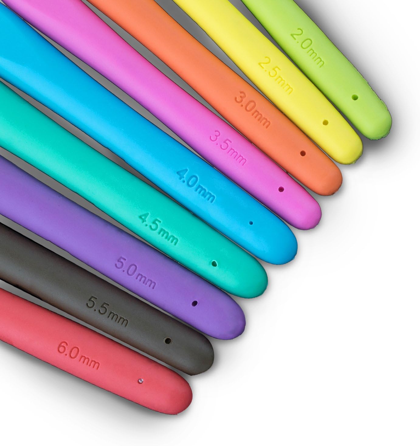 Horgolótű szett használat közben