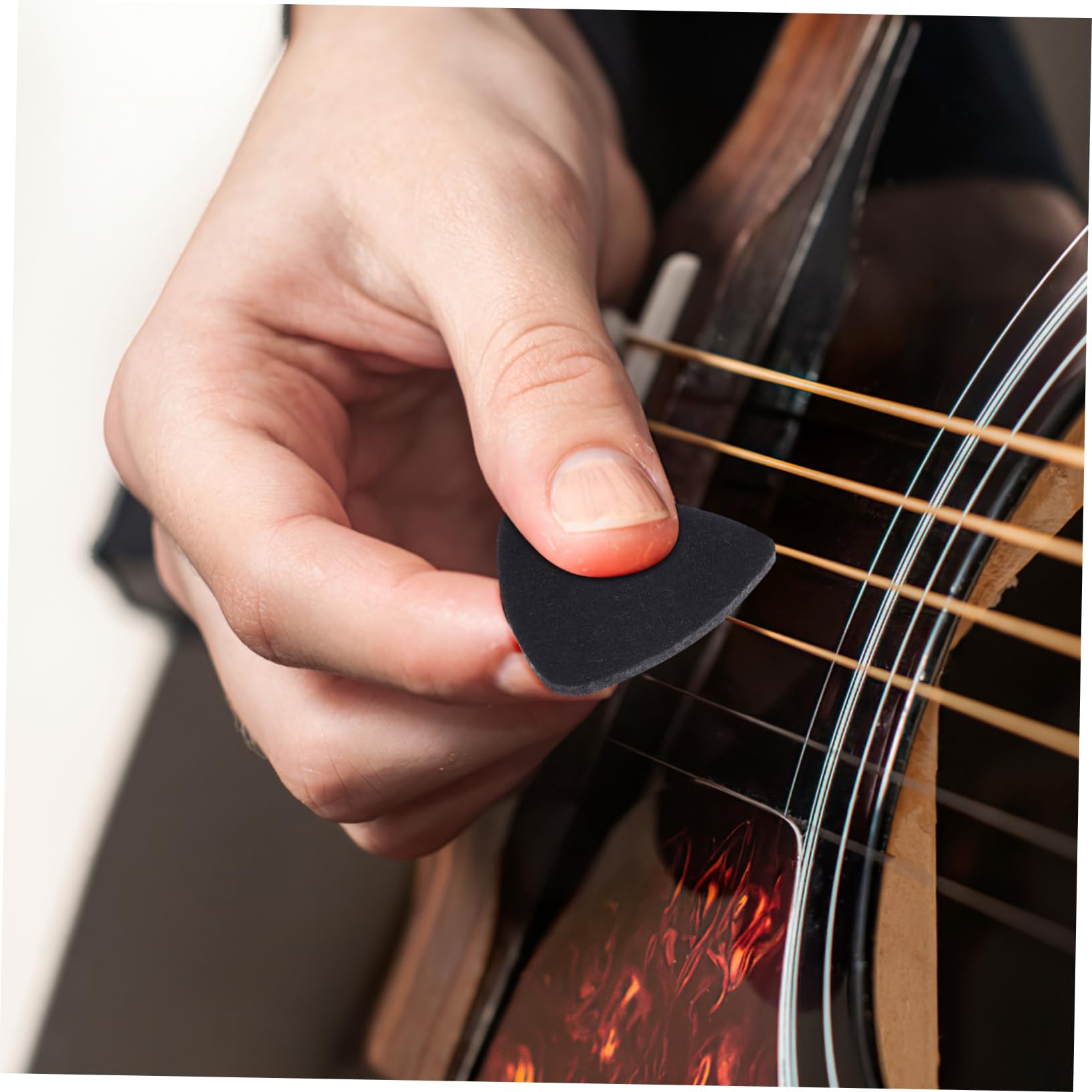 TOYANDONA 60piezas Púas De Guitarra De Fieltro Coloridas Plectros Para Guitarra Eléctrica y Ukelele Accesorios De Versátiles Para Manualidades