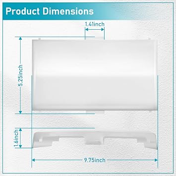 S53740000 Heater Exhaust Fan Light Lens Cover for Broan Nutone Heater Ventilation Models 605P 660 660P 660RP 665 665F 665N 665RF 665RP 665RSP 668 668RP VH668P 53740R - Bathroom 53740R Vent Lens