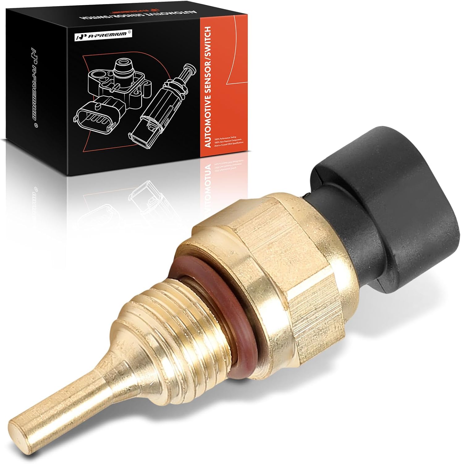 A-Premium Engine Coolant Temperature Sensor [2 Pins] Compatible with Ram 2500 2011-2018/2020, 3500 2011-2019/2021, 4500 2011-2018/2020, 5500 2011-2020 & Dodge Ram 2500, Ram 3500, Ram 4500, Ram 5500