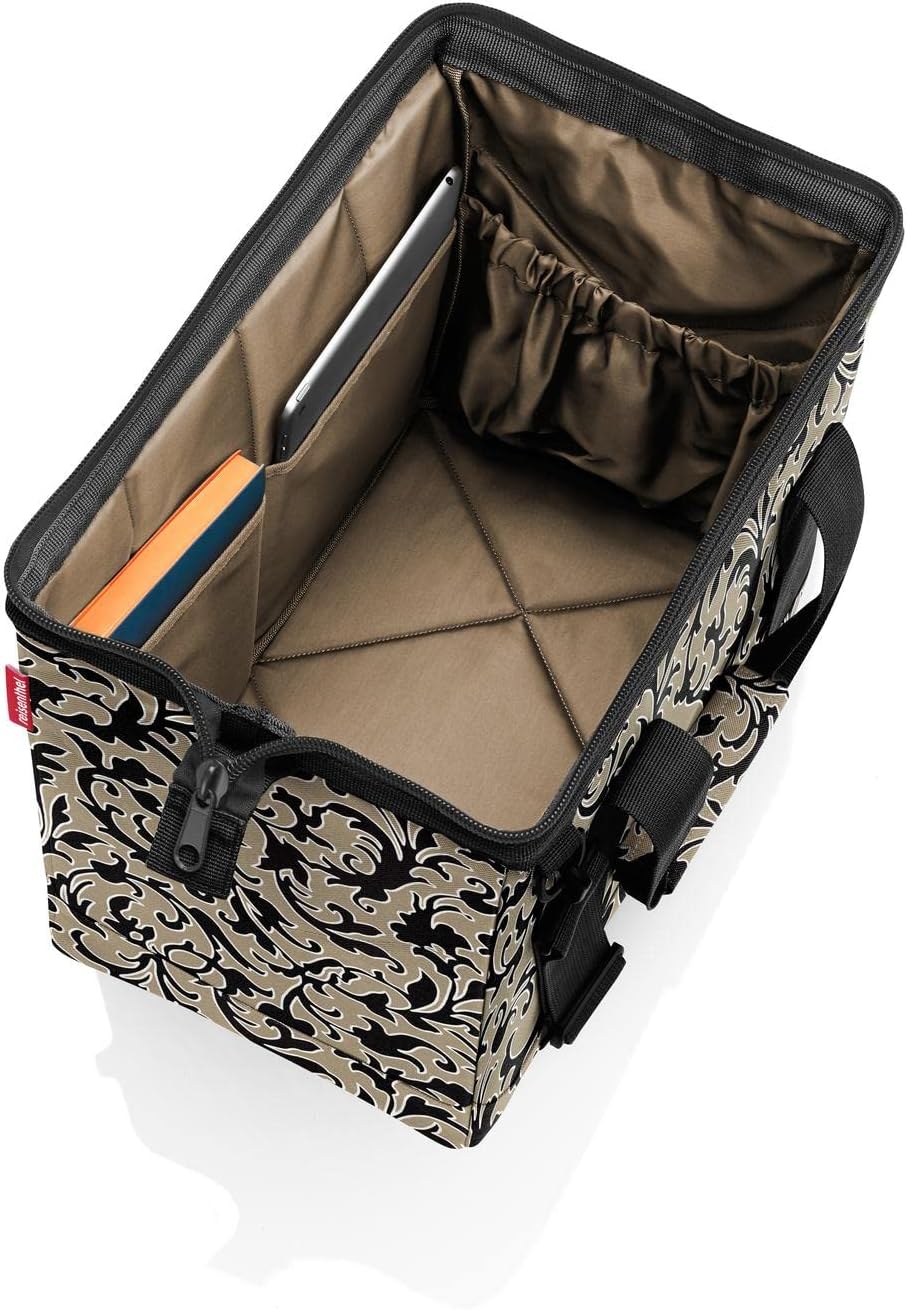 Reisenthel MS7003 Allrounder Holdall, M, Fleur Black with Floral Pattern, Baroque Marble, M, travel bag