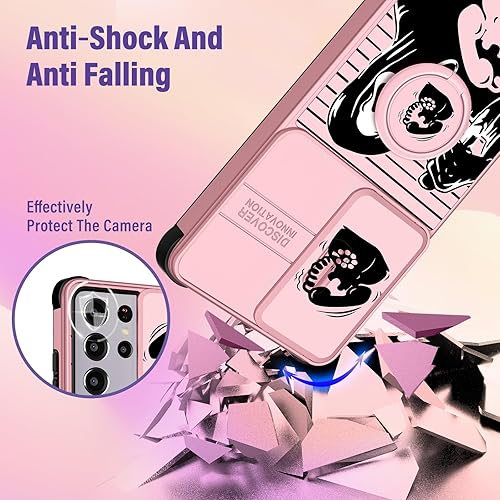 Miniatura 5 de oqpa Funda para Samsung Galaxy S21 Ultra de dibujos animados S21 Ultra de 0.18 oz para mujeres, diseño de dibujos animados Kawaii divertidos y