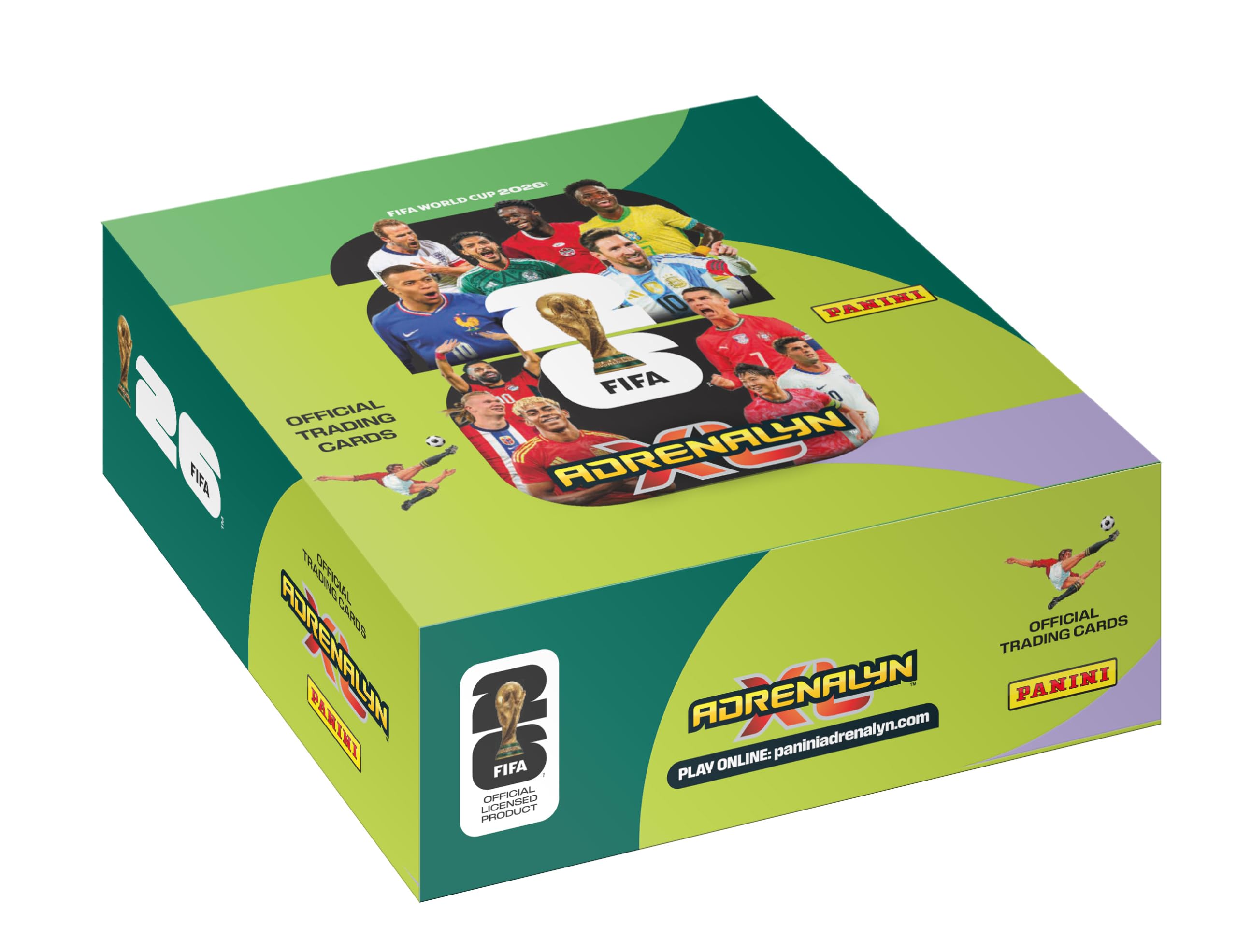 Panini - FIFA World Cup 2026™ Adrenalyn XL™ - Cajita 24 Sobres - Formato Ideal para Empezar o avanzar con la Colección de Cartas del Mundial - Colección Oficial