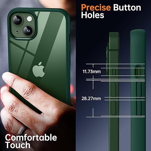 Miniatura 5 de Supdeal Funda transparente a prueba de golpes para iPhone 13, No se amarillea Protección militar contra caídas de 10 pies Funda de teléfono con