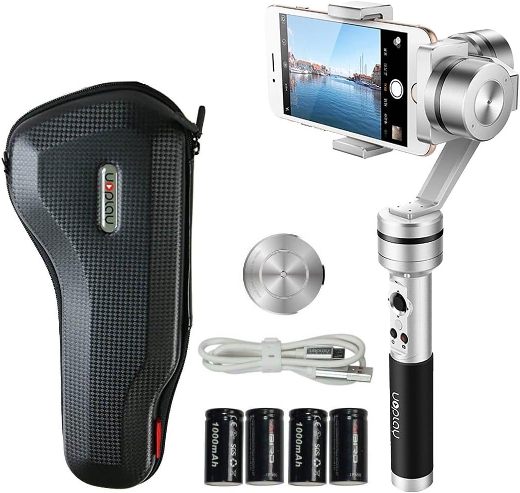 Uoplay 3 Axis Handheld Universal Smartphone Steady Gimbal Stabilizer with Carrying case for iPhone 7 and 7 Plus Samsung Galaxy Note s6 s7 and GoPro Hero 5