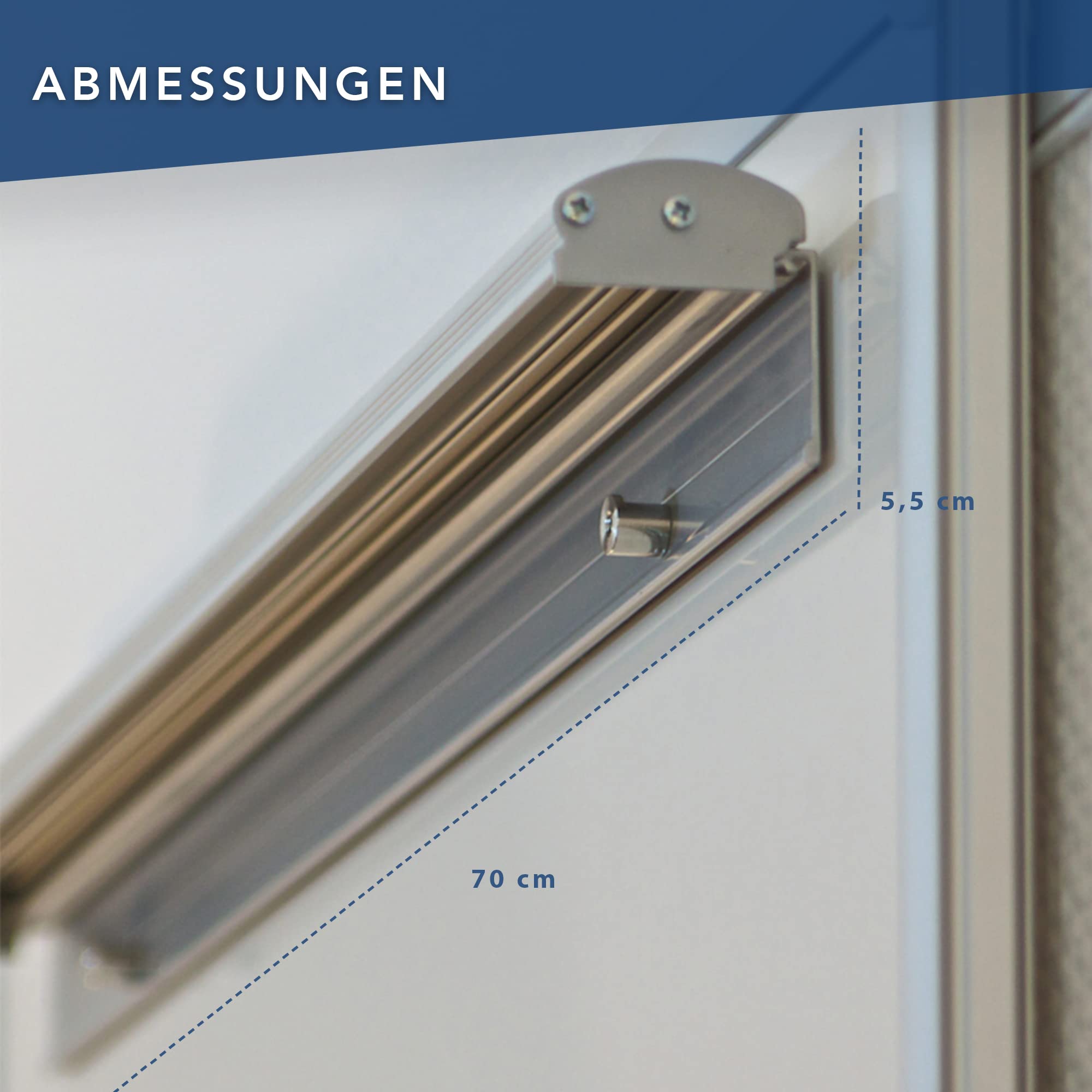 FRANKEN Whiteboard Halterung, magnetisch, Flipcharthalter PRO für Magnettafel, inkl. Adapter, Silber, 70 x 5,5 cm, FDKMAG
