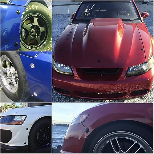 Miniatura 5 de 4 pines universales para capó de vehículo, clip de bloqueo de placa de matrícula de liberación rápida, kit de capó de botón, bloqueo rápido de