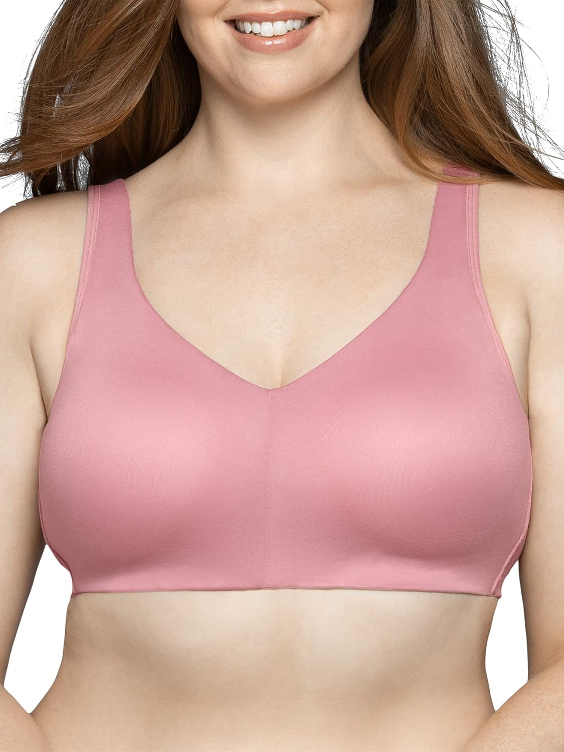 Vanity Fair Women’s Beyond Comfort Seamless Back Wireless Bra (34B-44DD)