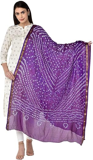 DUPATTA BAZAAR Woman's Embellished Net Dupatta