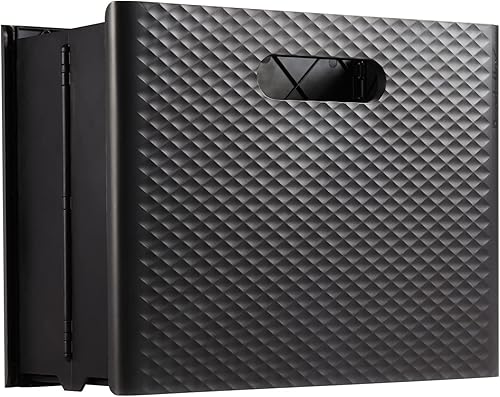 Pendflex - Caja de archivos móvil con asas, fácil de instalar, plegar y guardar, 13 pulgadas de ancho x 10 pulgadas de alto x 6.5 pulgadas de