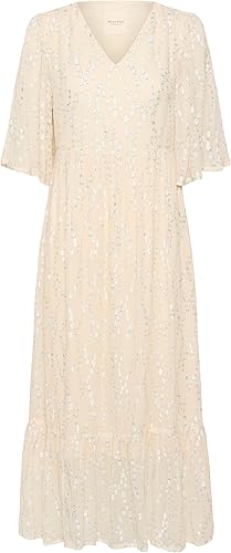 Part Two Terjapw Vestido, Plata metálica, 36 para Mujer