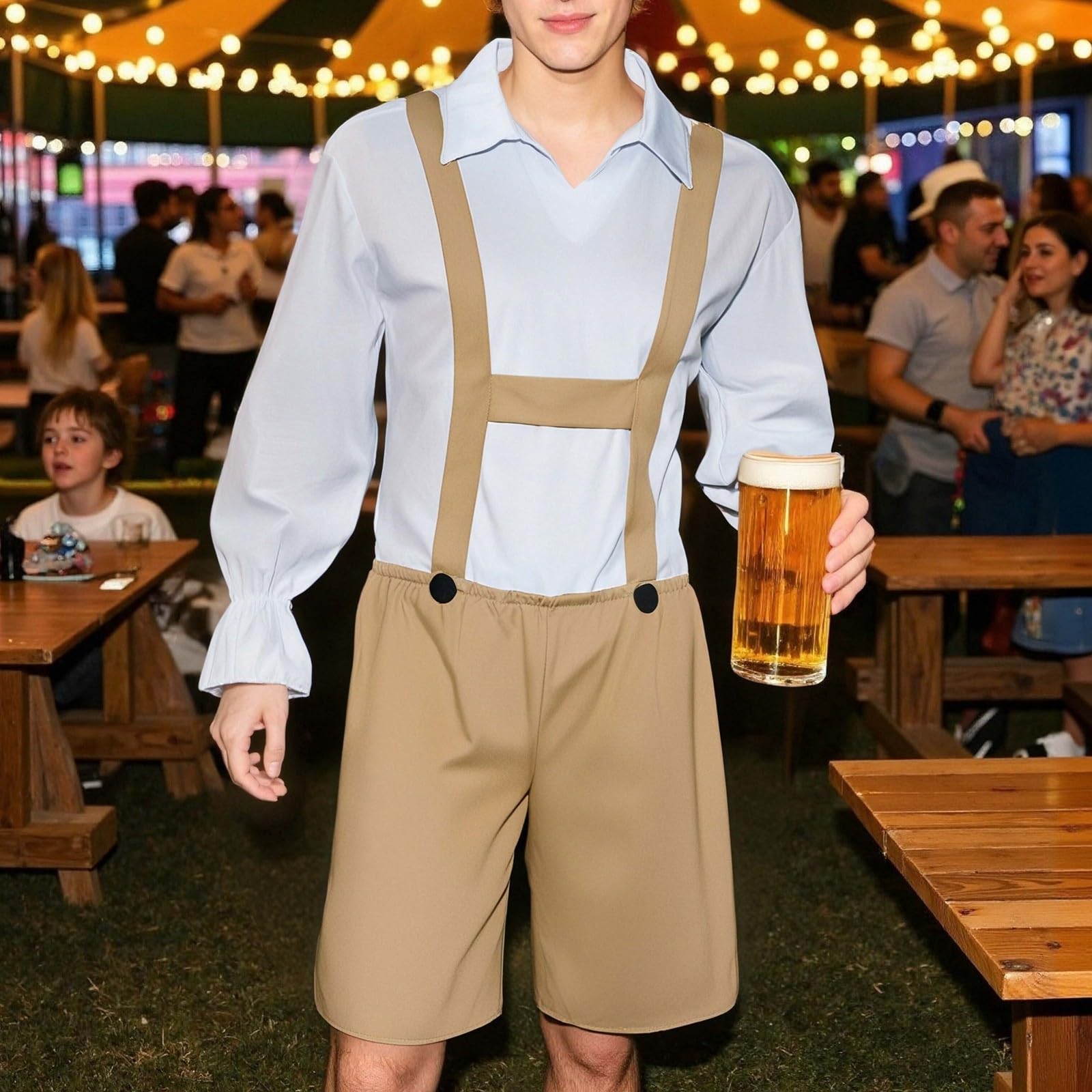 Peto Trabajo Hombre Holgado Jumpsuit Carga Ligero Grande Overol Overall Suelto Casual Pantalón Vaqueros Informal Ajustables Bolsillo Pantalones Cargo Mono