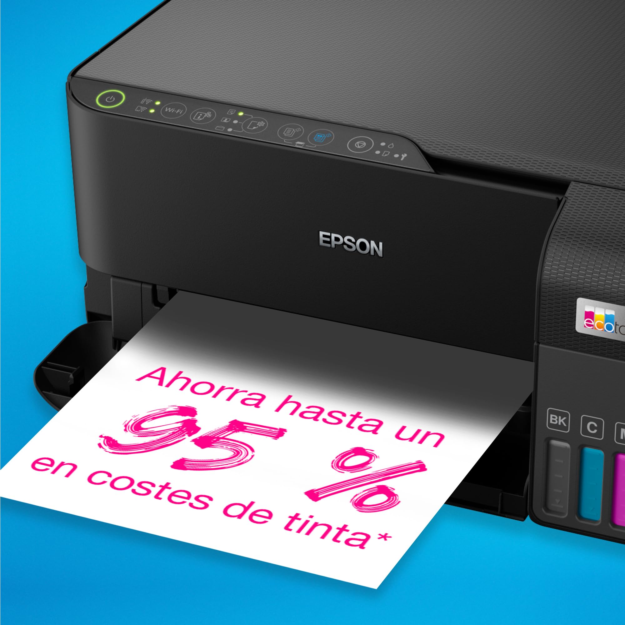 Epson Impresora multifunción EcoTank ET-2830 A4 con depósito de Tinta, conexión Wi-Fi y hasta 3 años de Tinta incluida