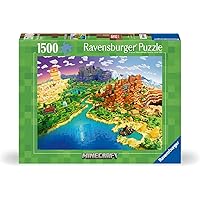 Ravensburger - Puzzle 1500 Pezzi Minecraft​ | Puzzle Per Adulti E Tutta La Famiglie
