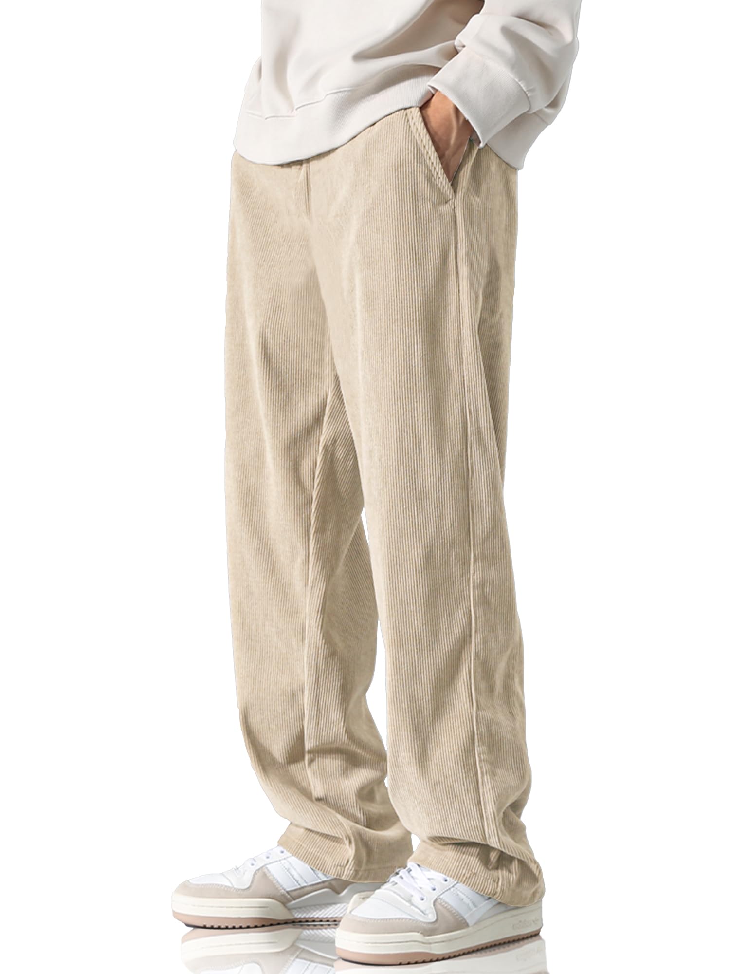 Men's Casual Loose Fit Corduroy Pants