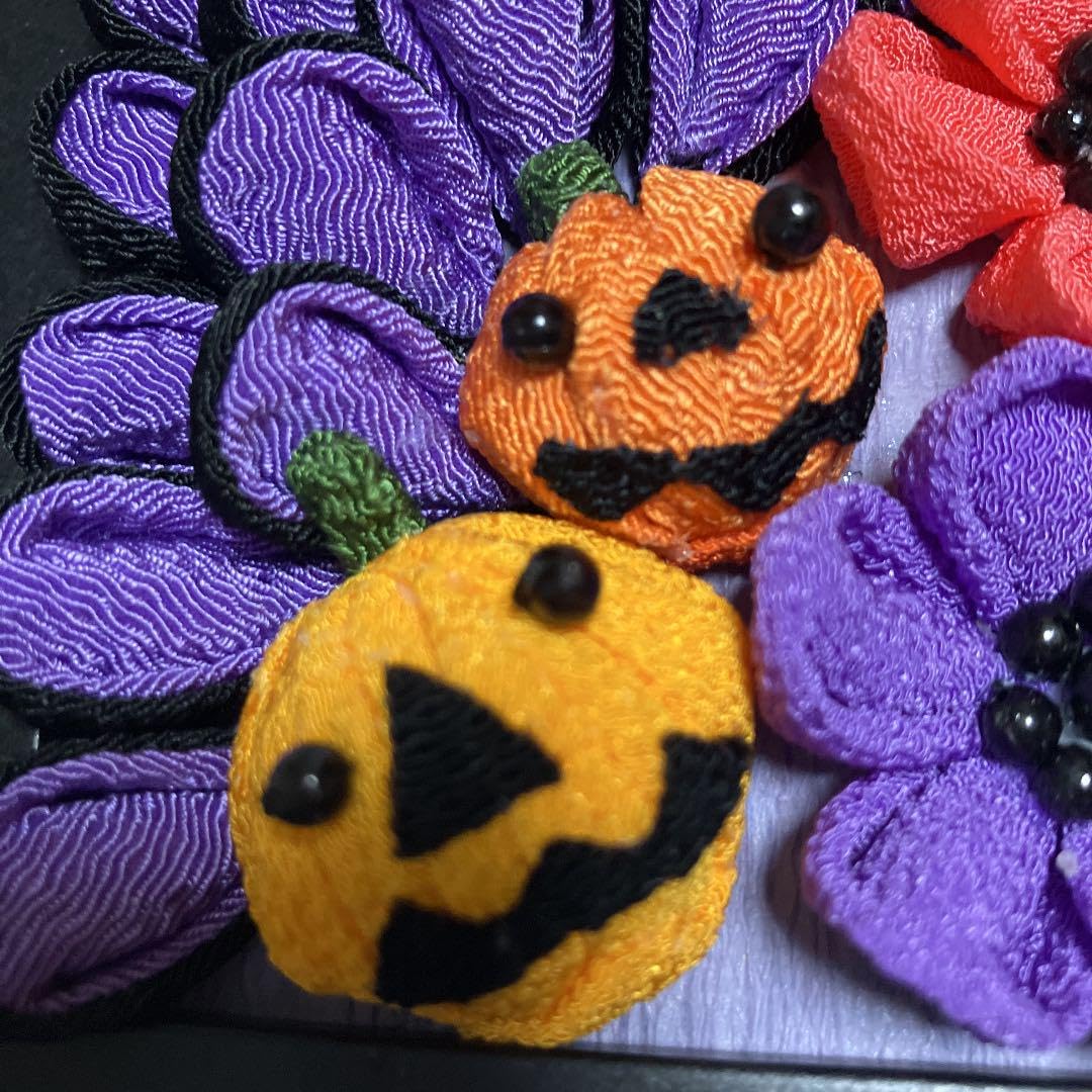 Amazon | つまみ細工額飾りハロウィン | デコレーション 通販