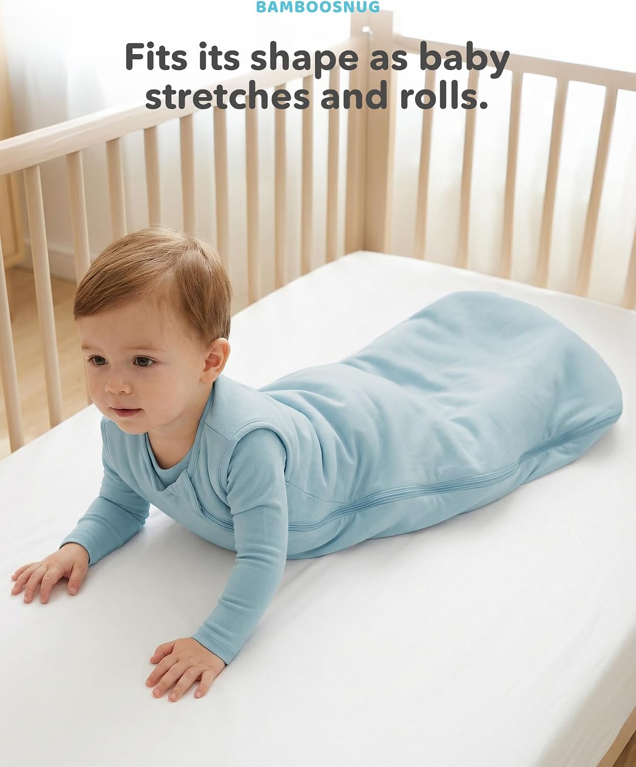 Bamboo Viscose Sleep Sack, Soft 1.0 TOG Baby Sleeping Bag image 4