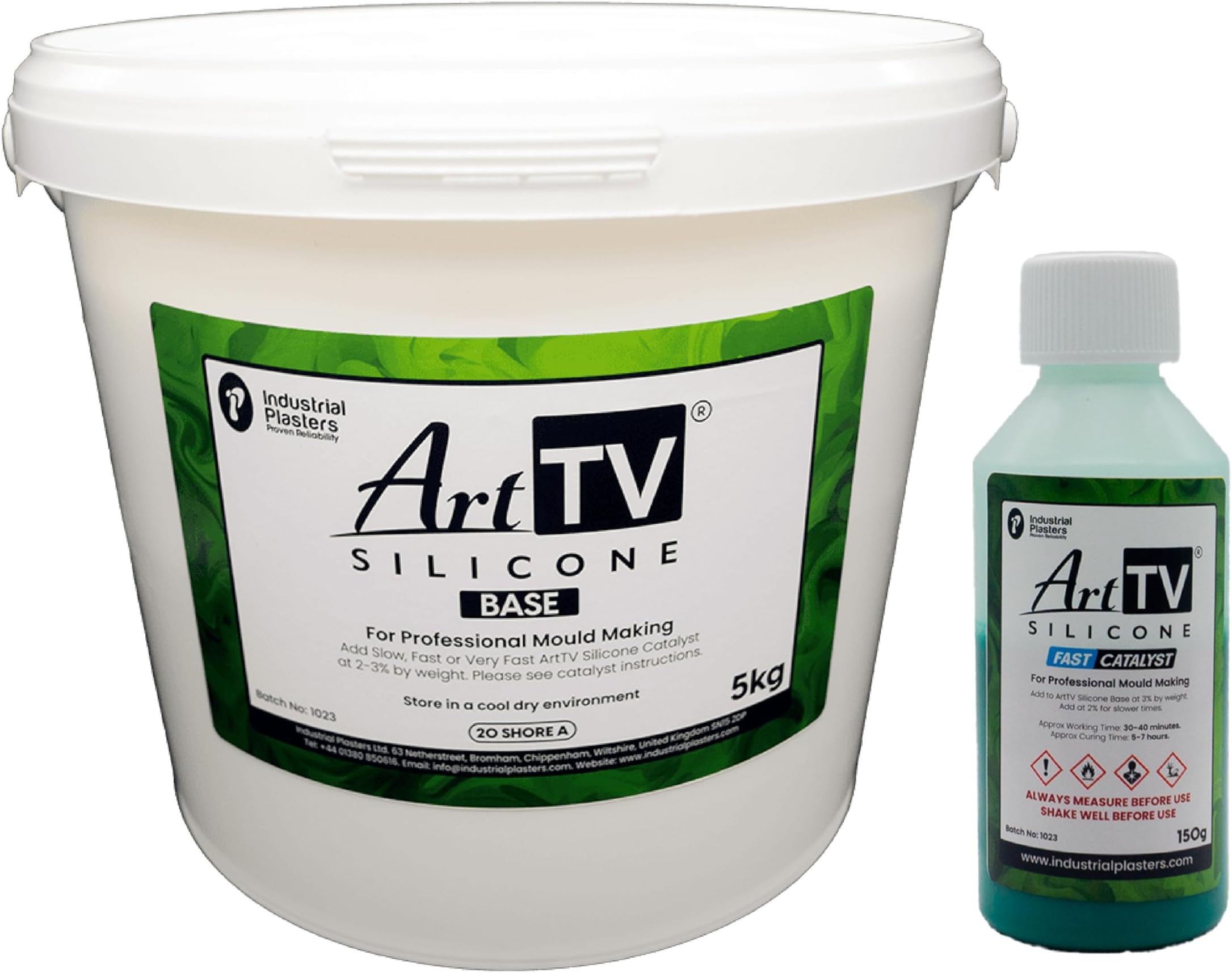 ArtTV Silicone Rubber Moulding Kit 5kg Base & Catalyst. Green RTV