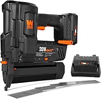 WEN 20512 20V Max Cordless 18-Gauge Brad Nailer Kit with 2.0Ah Battery & Charger - 100 Nails/Min